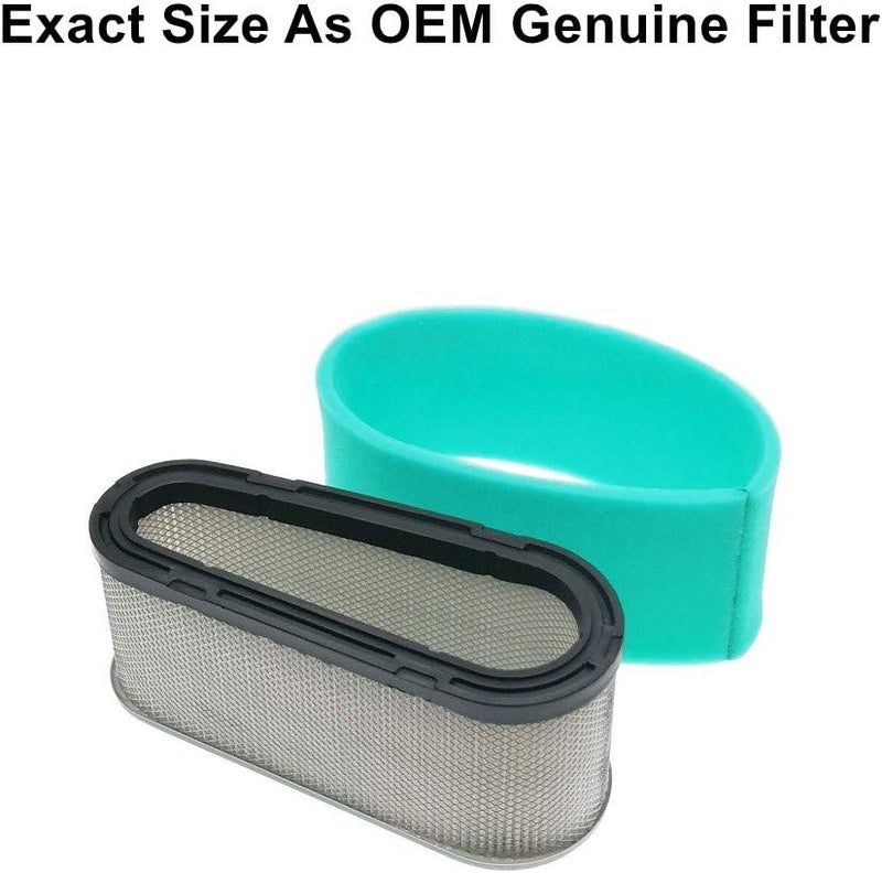 MOWFILL 36356 Air Filter With 36357 Pre Filter Replace for Tecumseh 36356 Fits Tecumseh OHV110 OHV115 OHV125 OHV130 OHV150 OHV155 OHV160 OHV165 OHV170 OHV175 - Image 1